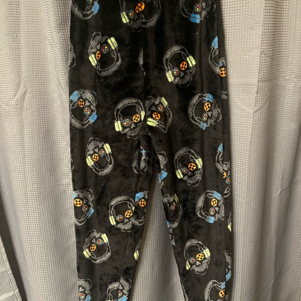Wonder Nation Kids Pajama Bottoms - Black with Skull Print